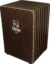 Cajon - Tocador Rayado Flamenco Cajon, Striped pattern, with bag