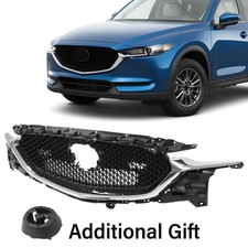 For Mazda Cx-5 Cx5 2017-2021 Front Upper Grille Chrome Trim Mesh Style Grill For Mazda Cx-5 Cx5 2017-2021 Front Upper Grille Chrome Trim Mesh Style Grill