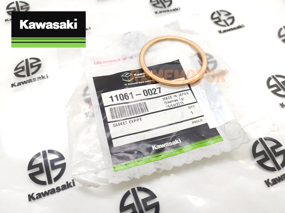 Junta de tubo de escape Kawasaki ZX-14R KX250 KLX230 KLX300 NOS 11061-0027 Foto 4 de 4