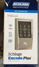 Schlage Keypad Smart Lock Wi Fi Apple Home Kit Remote Access Satin Nickel FLAW