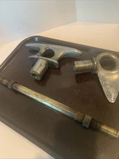 VTG Boat Cleats Dock Mounted Heavy Duty With 14”x3/4” Brass Rod