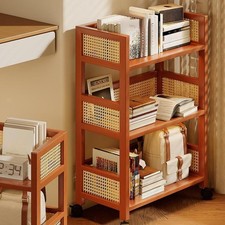 Rolling Cart Rolling Book Trolley Storage Cart