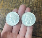 New ListingLot of (2) Two Silver Dollars 1922 & 1923 S Peace Silver Dollars 90% Silver