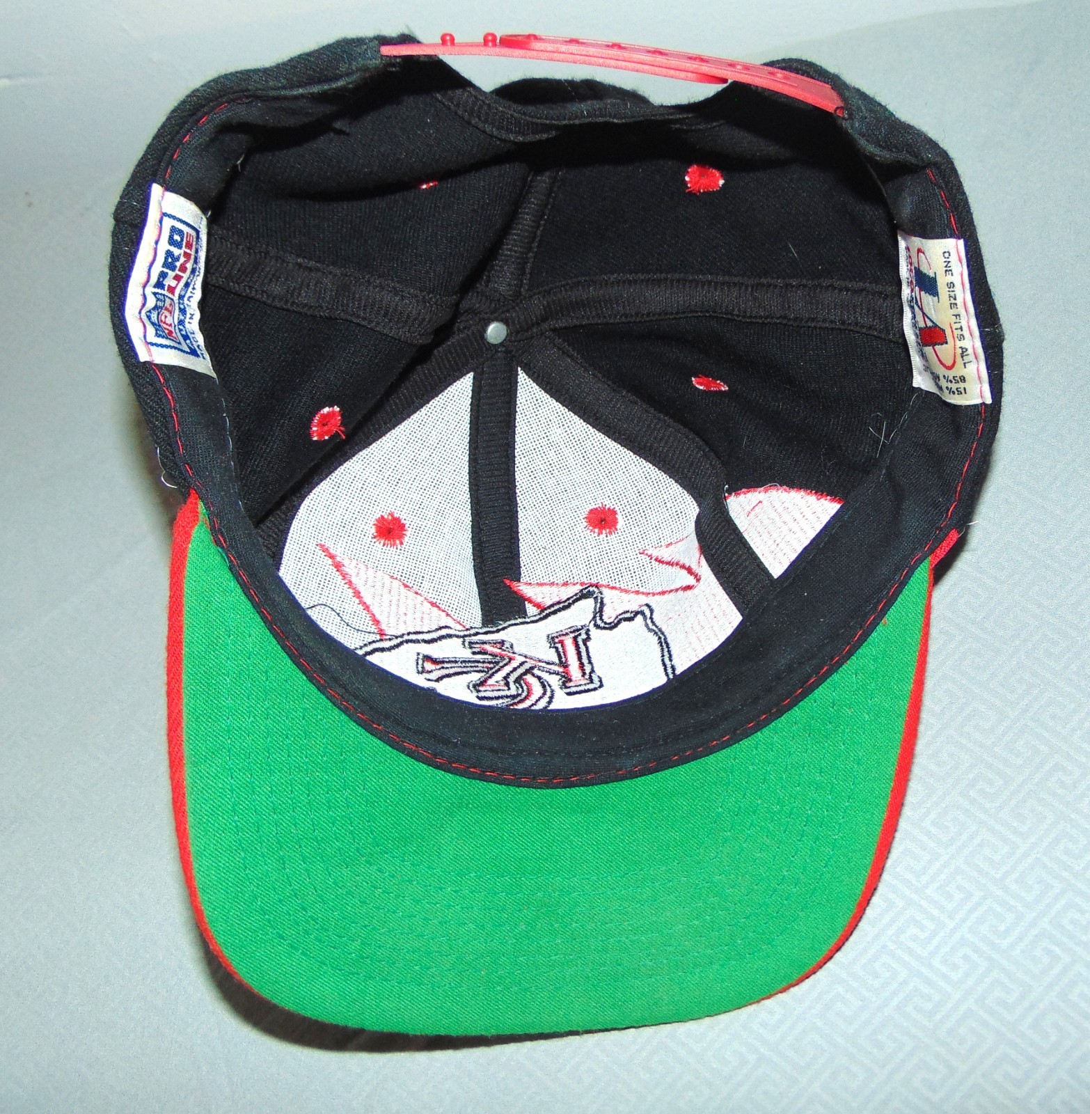 Rare Original 90's Logo Athletic Kansas City Chiefs Black Dome Sharktooth  Hat