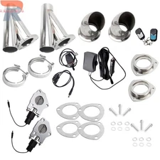 2PCS 2.25" Dual E-Exhaust Valve Kit with Remote - T304 Stainless Steel
