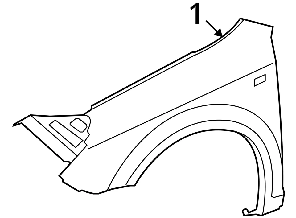 Guardabarros de conductor Saturn Aura 2007-2009 QMXOD Foto 4 de 4