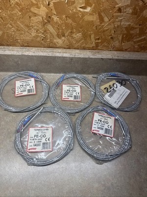 Lot Of 5 termocoppia FE-CO Thermocouples VJ44330000 Vemer , 0+400