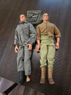 Lot of 2 Vintage 1996 Hasbro GI Joe 12" Action Figures Missing 1 Boot