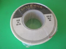1x Soder Wick #1 50-1-50' ft Rosin Desoldering Braid Solder Removal CHEMTRONICS