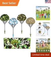 Screen-Free Outdoor Parachute Play Toy for Energetic Kids - Ages 3-12