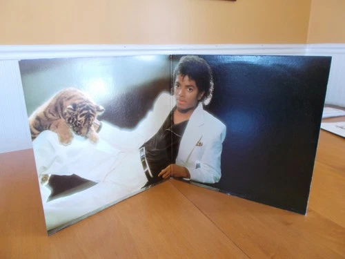 Vintage 1982 Gatefold MICHAEL JACKSON "Thriller" LP Record Album on Epic Label