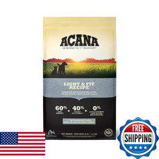 ACANA Grain Free Dry Dog Food Light Fit Recipe 25lb Bag
