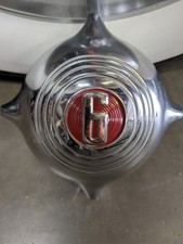 1949-1950 Ford Custom Shoebox V6 Bullet Nose Cone Bullet Grill Center Chrome