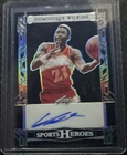 Leaf 2024 Sports Heroes Dominique Wilkins Autograph Serial #BA-DW1 /49