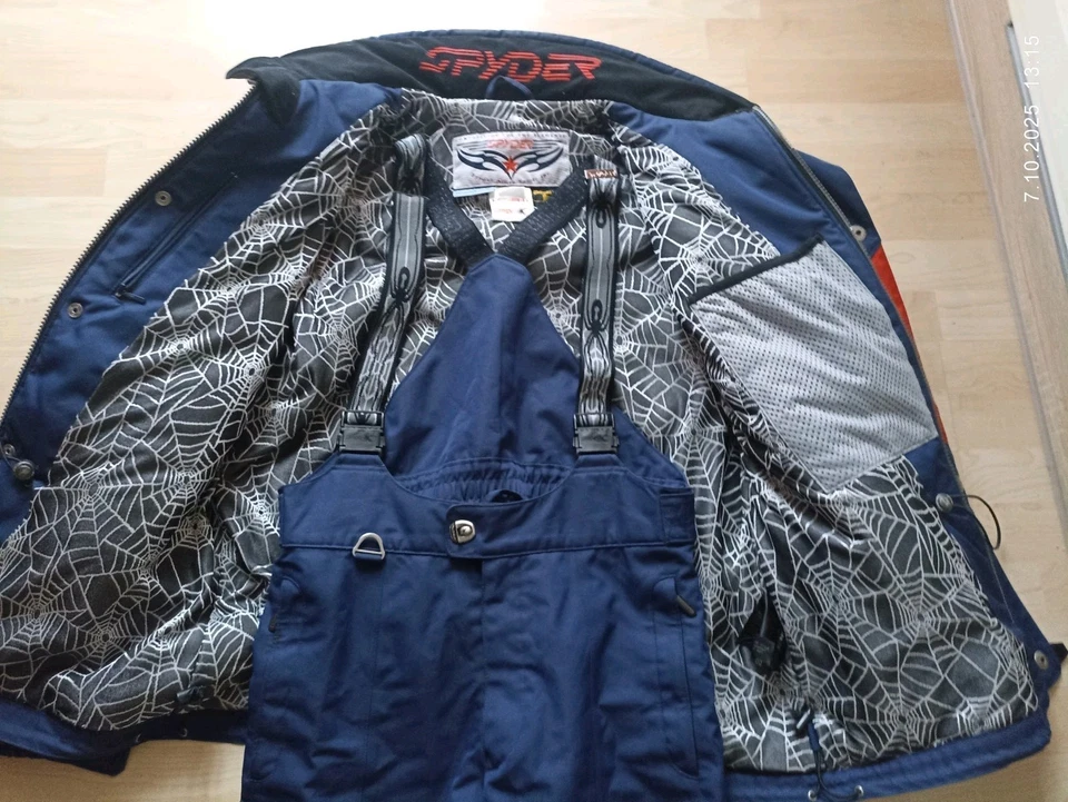 Spyder 2Tlg.Herren Skianzug Gr. L (EU 52)D.Blau-Rot-Weiss - Bild 3 von 4