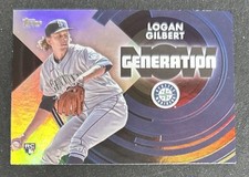 2022 Topps Update Logan Gilbert Generation Now Baseball Rookie Card RC #GN-82 GD. rookie card picture