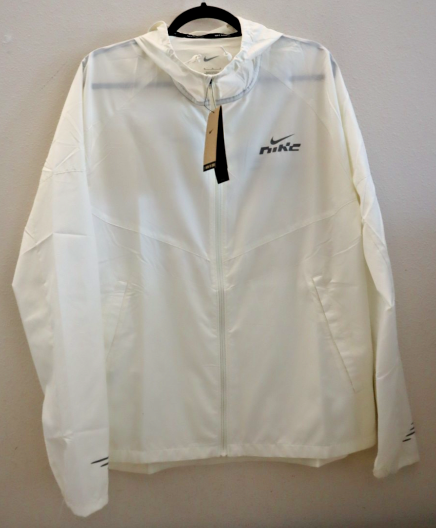 Nike Men's Miler Flash Men's Water-Repellent Running Jacket White