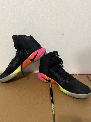 Nike Hyperdunk 2016 Black Pink Orange 844359-006 High Top Basketball Sneakers
