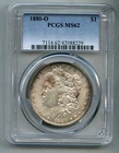 1880 O Morgan Silver Dollar PCGS MS 62