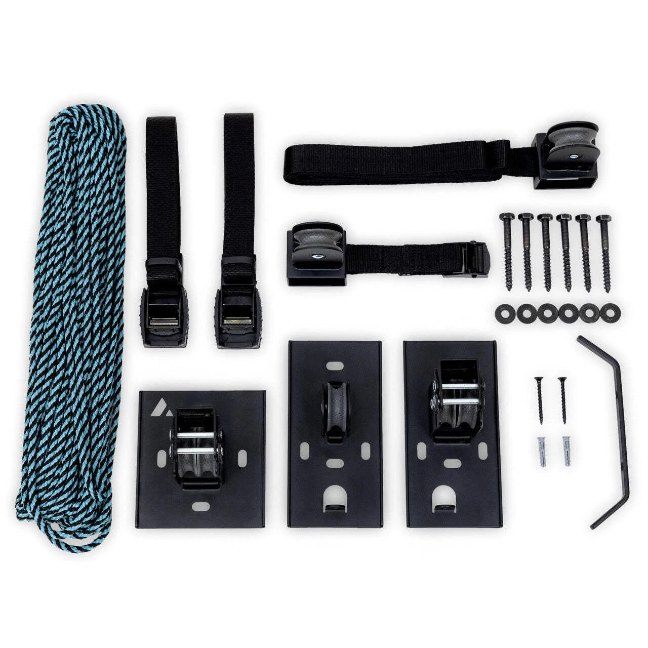 Teal Triangle Kayak Ceiling Storage Hoist