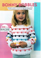~ Pull-Out Strickmuster für Kinder wunderschöner Pullover mit Bommelstreifen ~ 2 ~ 8 Jahre