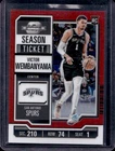 2023-24 Contenders Optic Victor Wembanyama Season Ticket RC Red #56 Spurs