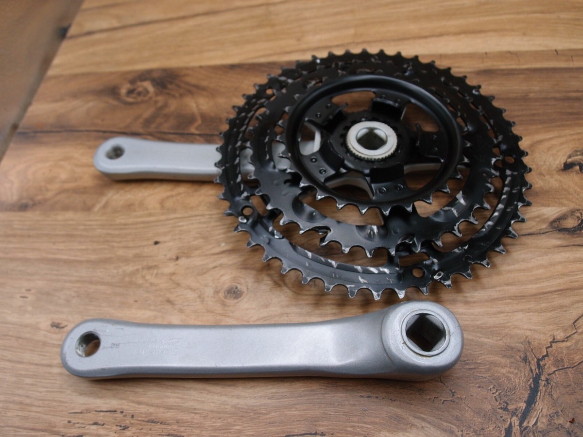1993 crankset Shimano FC-TS21 product of Italy 28/38/48 Dual SIS