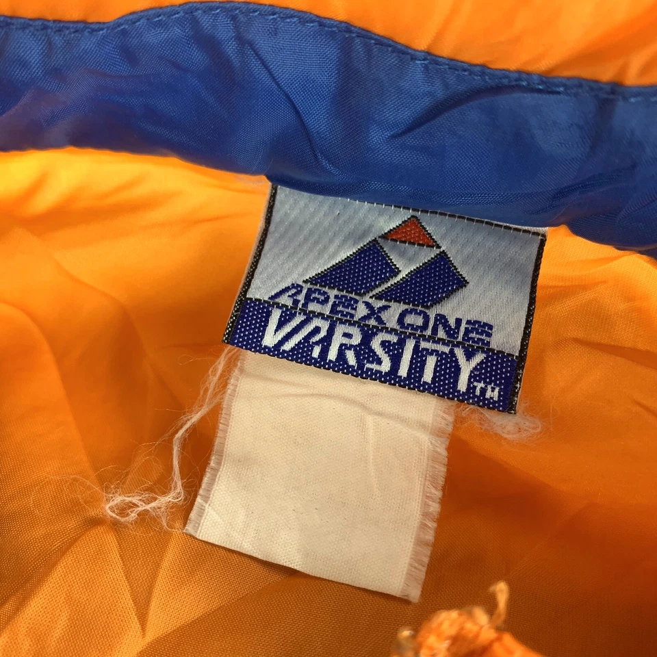 Vintage 90s Clemson University Windbreaker Track Jacket Full Zip Blue/Orange - Image 2 of 4