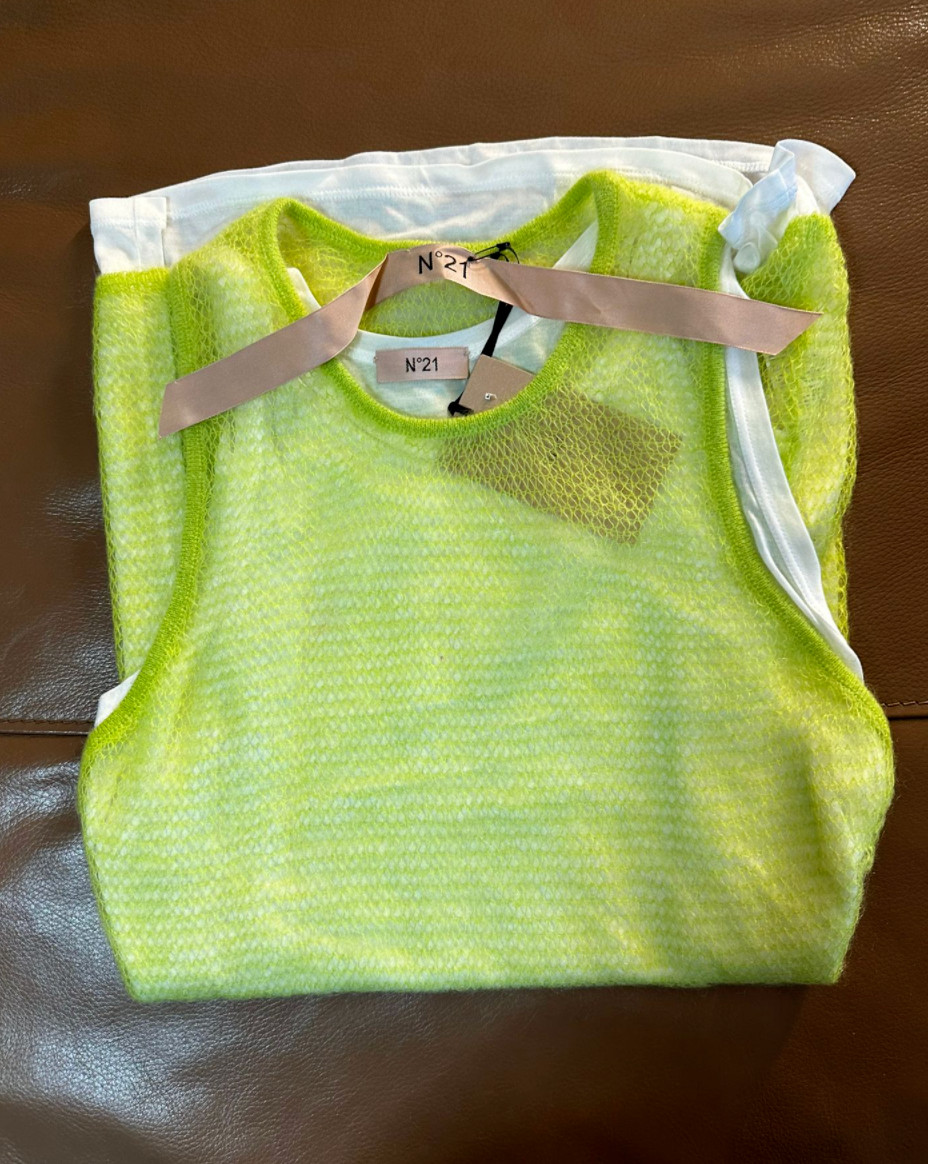 No21 Pullover Jumper Mohair Wool Knit Sweater