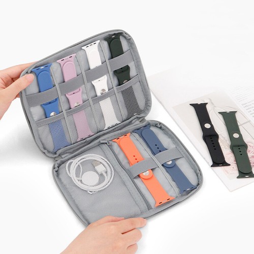 Estuche de almacenamiento de correa de reloj organizador de bolsa de viaje para Apple Watch correa Samsung - Imagen 4 de 16