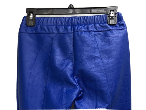 Girls Hurley Sz XL (158-170cm) Blue Faux Leather Slim Skinny Pants Back Zippers - Picture 9 of 12