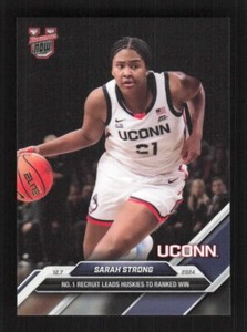 SARAH STRONG 2024-25 Bowman U NOW Basketball #26 LEADS UCONN Women In Hand