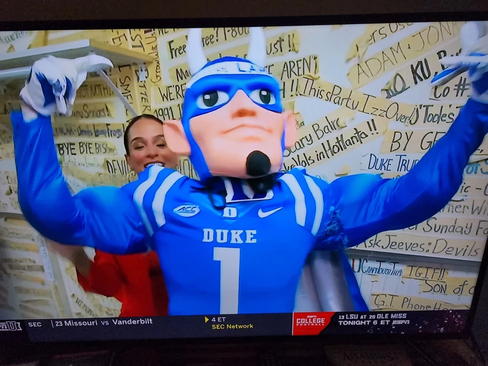 Duke University HOT Pinback Button Blue Devils  2 1/4 inch Football Basketball - Image 4 of 4