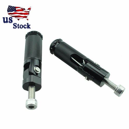 CNC Footrest Footpeg Pedals Racing Rearsets Rear Sets Universal US - Picture 3 of 6