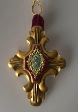 Vintage Jaru Gold Ornate Cross Religious  Wall Art From 1960’s