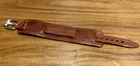 Real leather 14mm handmade WW1 WW2 officer trench watch bund strap band brown