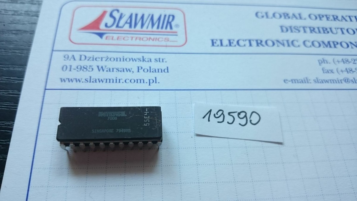 7008 Intersil CerDIP22 vintage integrated circuit - obsolete
