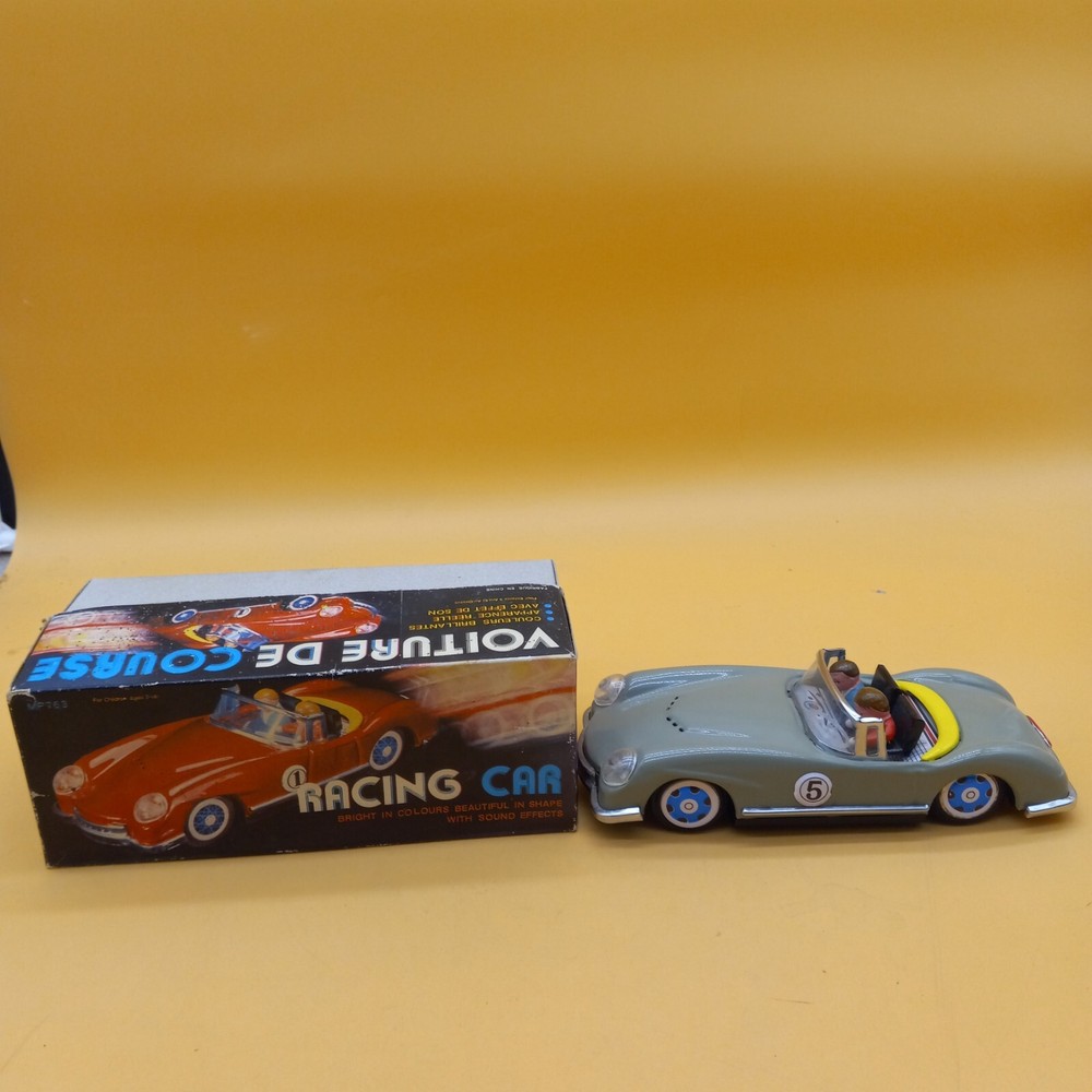 MF-763 China AUSTIN WOODILL Tin Plated Friction Racing Car & Figures