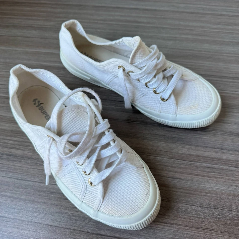 Superga 2750 Cotu Classic Sneakers Women's Size 39 EU, 8 US White Preowned - Image 2 of 4