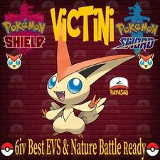 Pokemon Sword & Shield ✨Victini✨ Mythical 6IV Best EVs & Nature Battle Ready