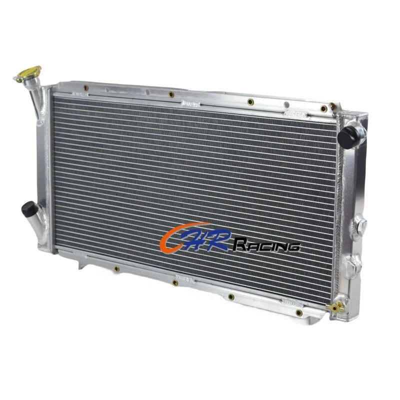 Radiador de aluminio para Subaru Leone Loyale EA81 EA82 1,8 L + manual ventilador 1985-1994 Foto 3 de 4