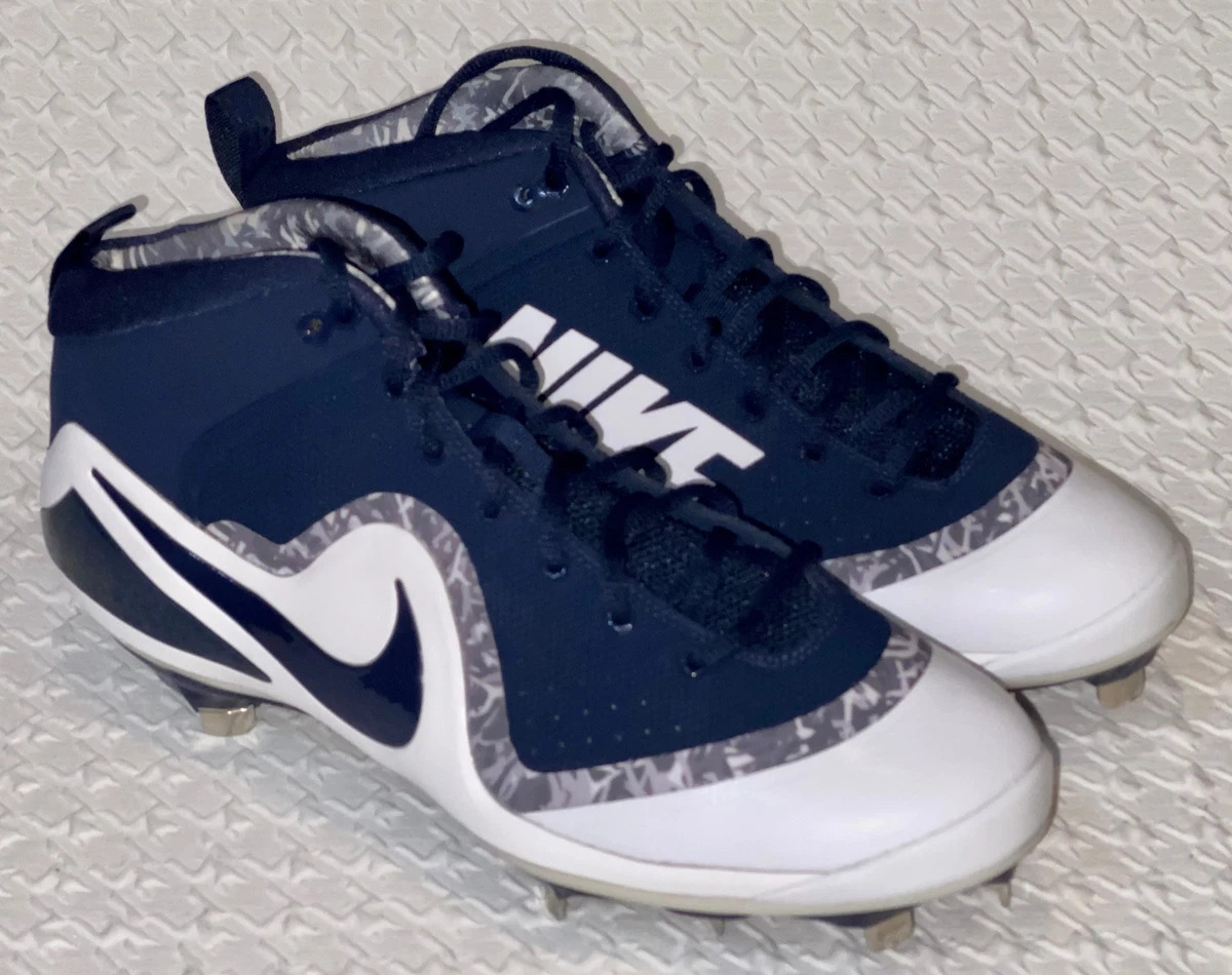 NIKE Force Zoom Trout 4 Navy Blue White Spikes Baseball Cleats NEW Mens Sz 12