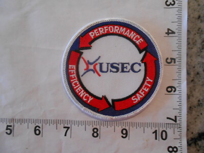 Vintage USEC Performance Efficiency Safety  Patch              free shipping