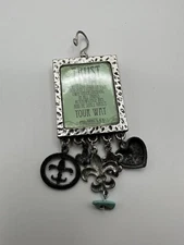 Vintage Trust Proverbs Religious Quote Necklace Pendant 9.5cm JB4