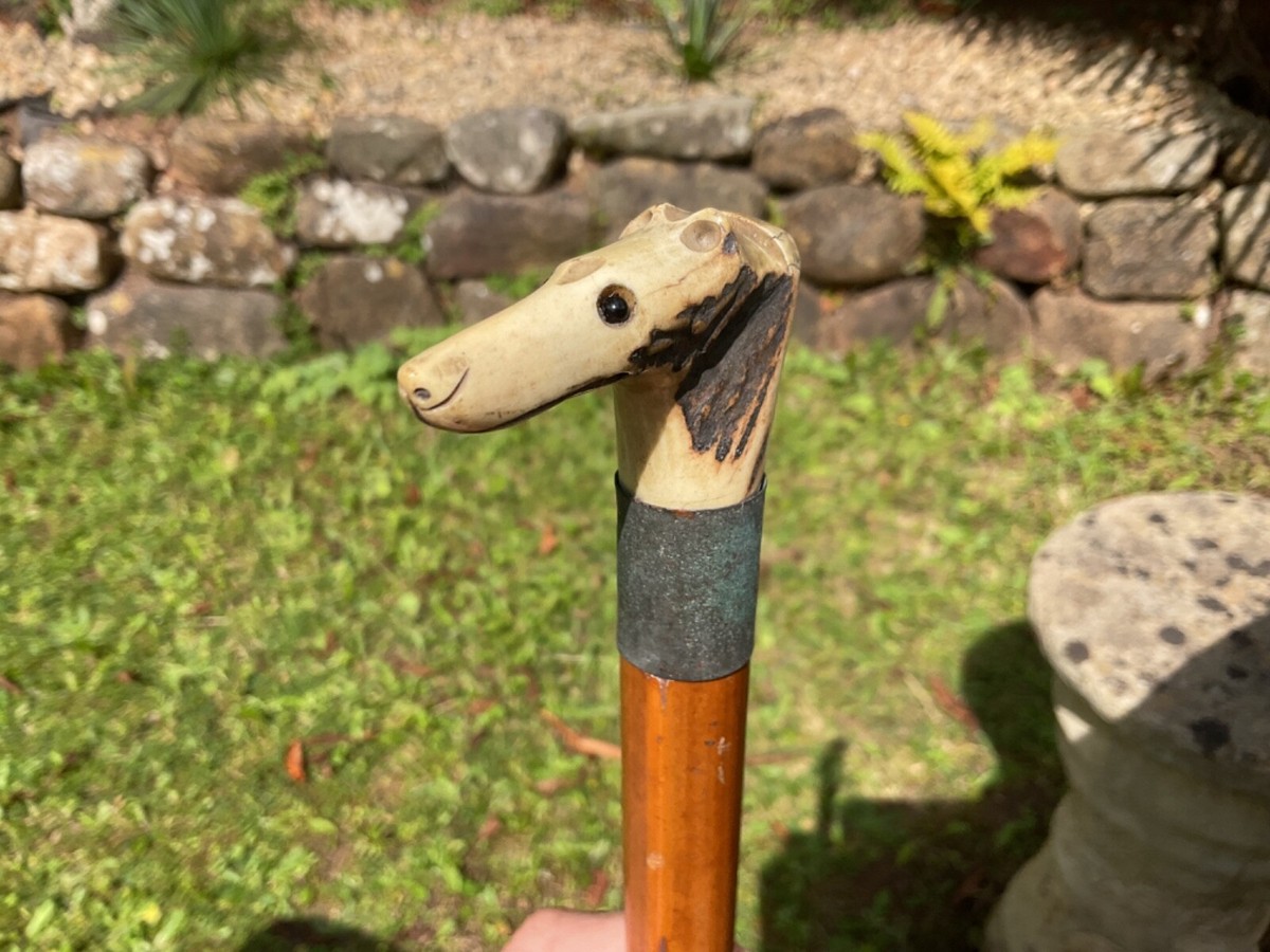 Cravache Et Sifflet Vintage Chien – équitation Chasse Anglaise, époque Victorienne
