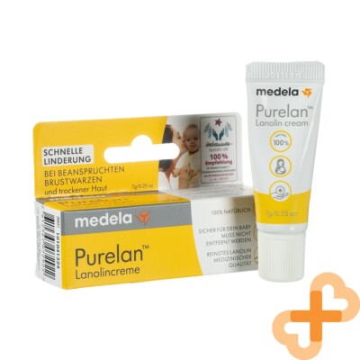 Medela Purelan Lanolin Nippel Creme 7g Schnell Beruhigt Beschädigt Nippel