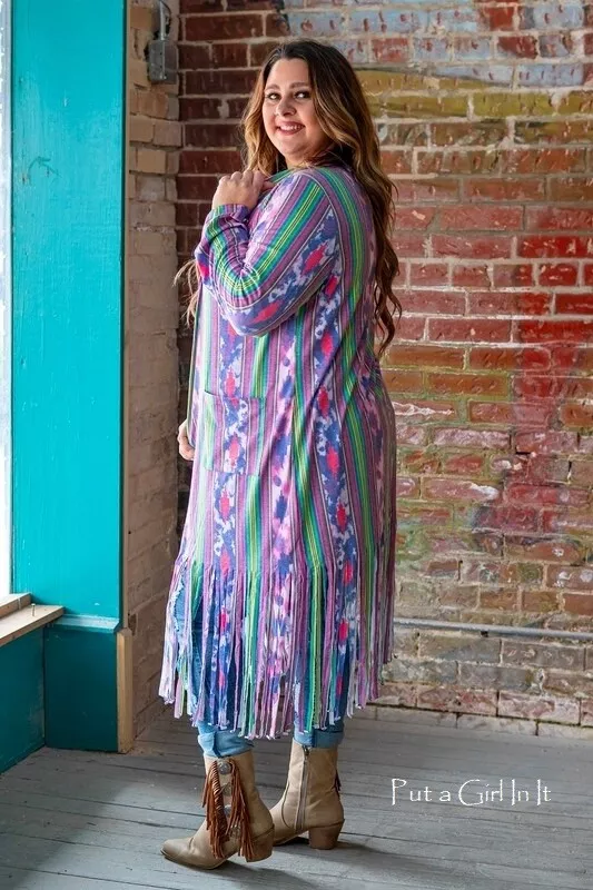 Plus size cheap serape dress