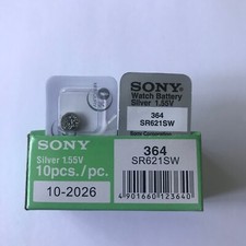 20 x Sony 364, 1.55V Silver Oxide Watch Battery SR621SW EXP 12 2029 