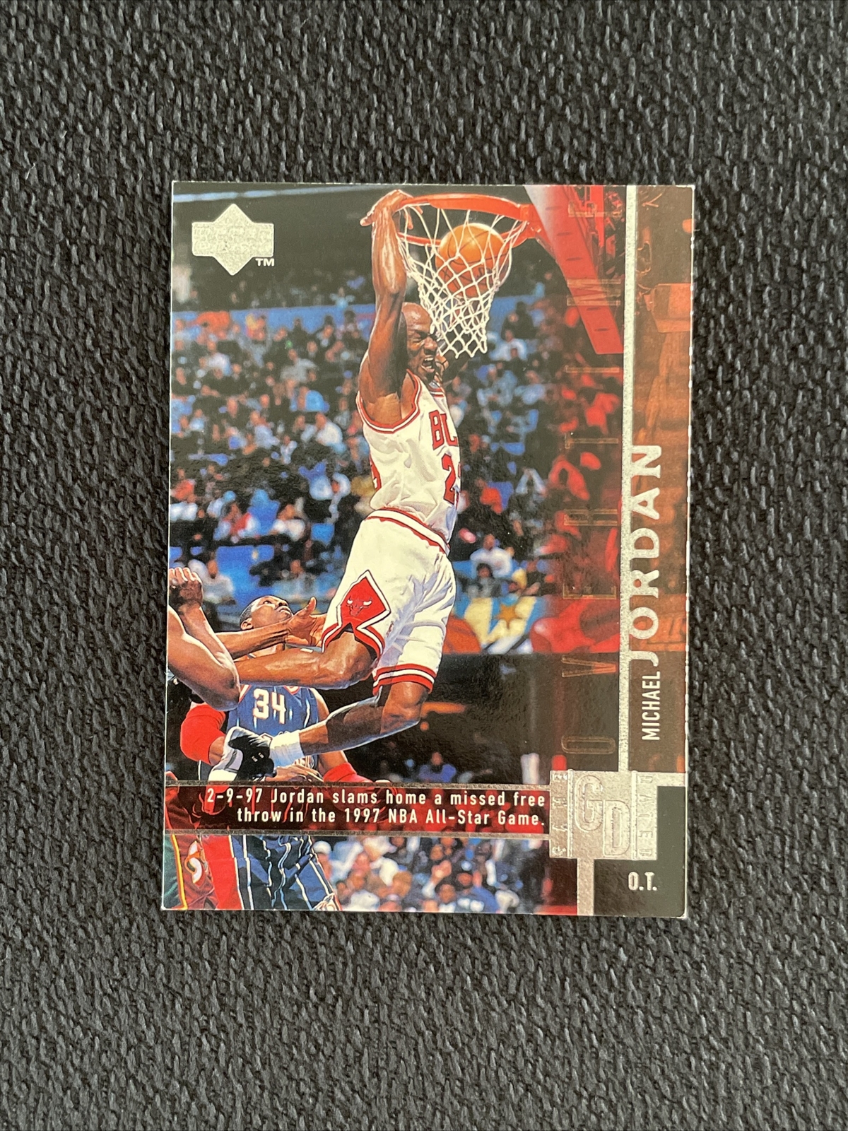 Michael Jordan 1997/98 Upper Deck Basketball Game Dated  #316