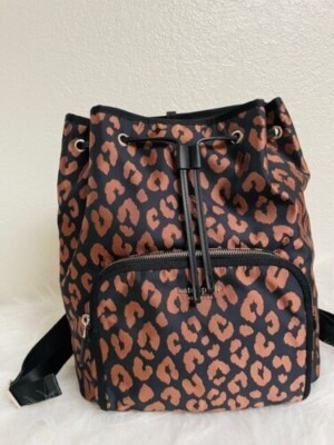 Kate Spade Sam Leopard Nylon Medium Backpack K4463 Cheetah  display picture 3